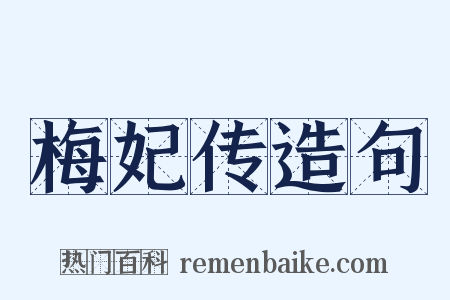 梅妃传造句是什么意思的图片
